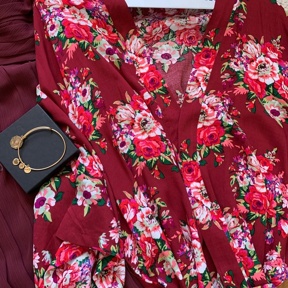 Strapless Purple or Wine Colored Dress - Picture 5 of 9